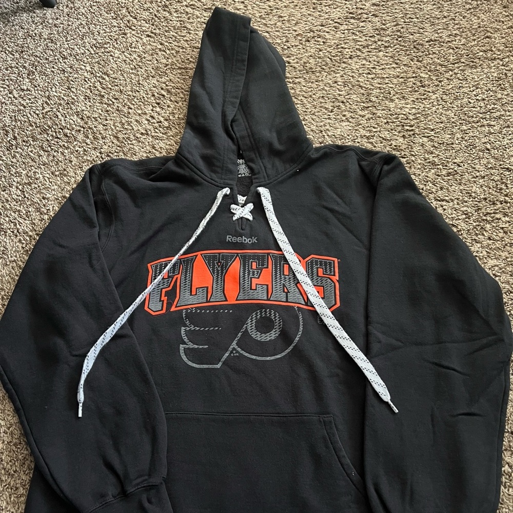 Men’s Reebok Philadelphia Flyers Hoodie Size Large L